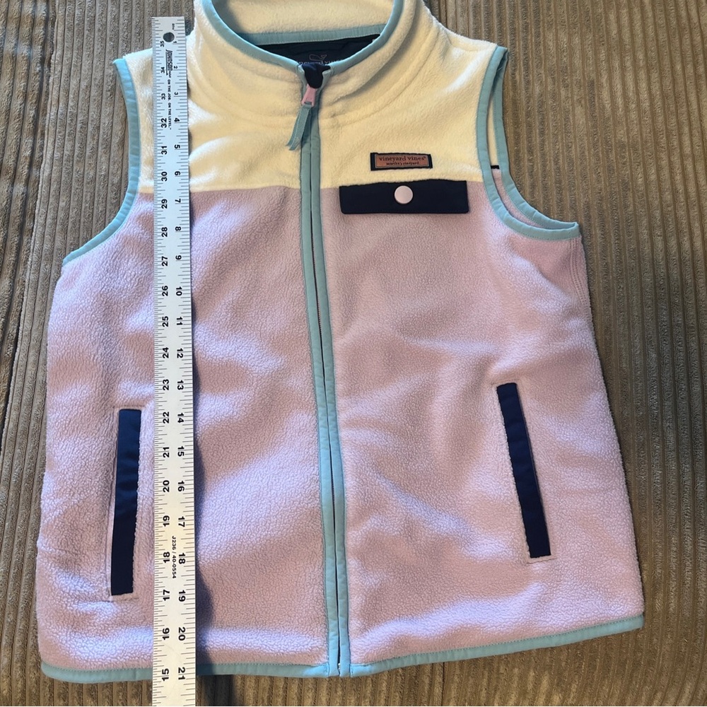Vineyard Vines Girls Vest White / Purple Size M 12-14 - Picture 6 of 10